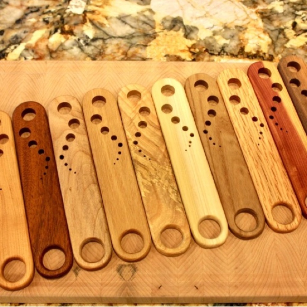 Handmade Wooden Herb Strippers - Variety of Woods